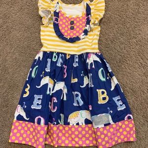 Eleanor Rose E is for Elephant Dress